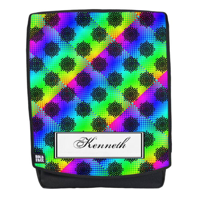 Chequered Wheels by Kenneth Yoncich Backpack (Front)