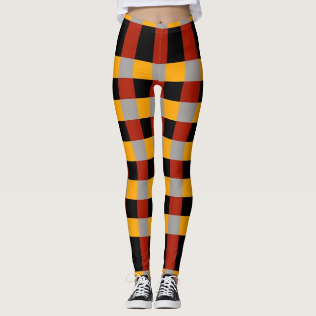 Chequered Women's Leggings (Front)