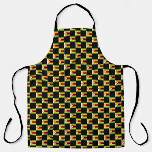 Chequered Zimbabwe Flag Pattern  Apron