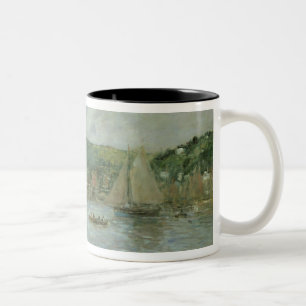 Cherbourg, 1883 (oil on canvas) Two-Tone coffee mug