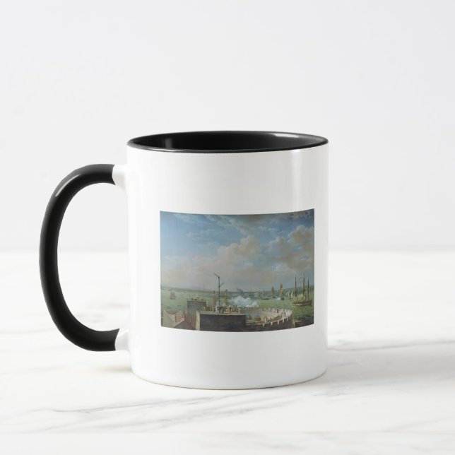 Cherbourg Harbour, 1822 Mug (Left)