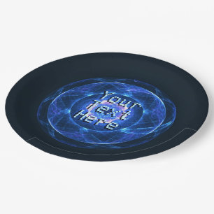 Cherenkov Radiation Paper Plate