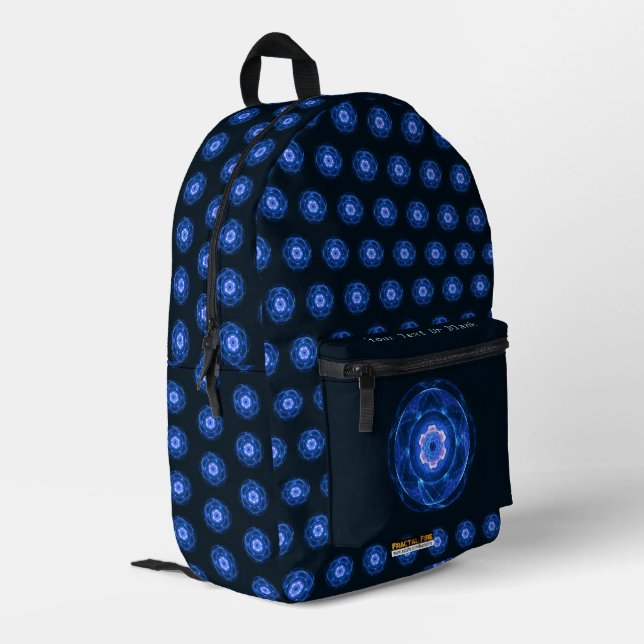 Cherenkov Radiation Printed Backpack (Back Corner Left)