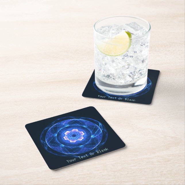 Cherenkov Radiation Square Paper Coaster (Insitu)