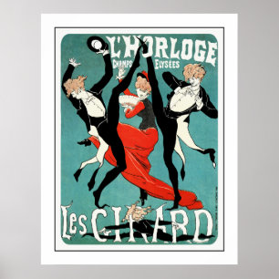 Cheret Art Nouveau Poster:  Les Girard: Dance Poster