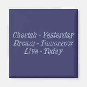 Cherish blue magnet