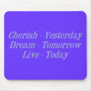 Cherish blue mouse pad