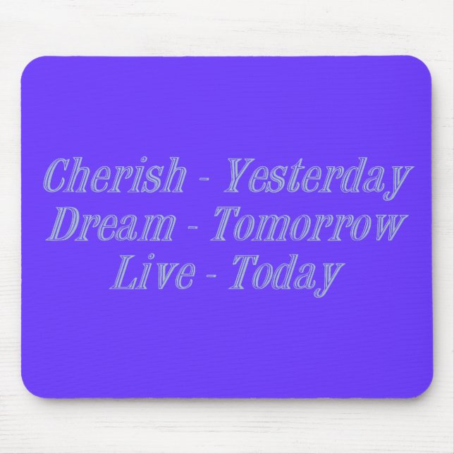 Cherish blue mouse pad (Front)