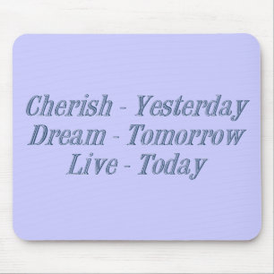 Cherish dark blue mouse pad