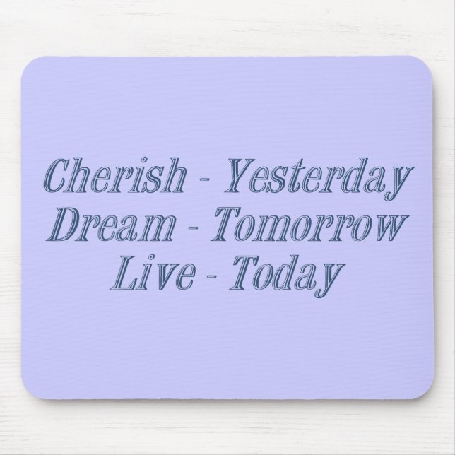 Cherish dark blue mouse pad (Front)
