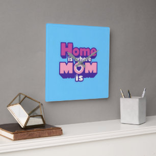Cherish Every Moment: A Heartwarming Square Wall Clock
