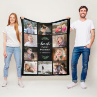 Cherish Every Moment Photo Collage Black