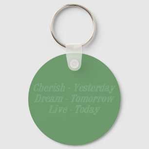 Cherish green key ring