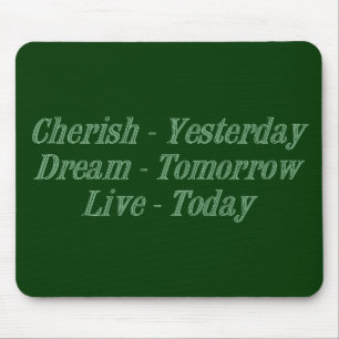 Cherish green mouse pad