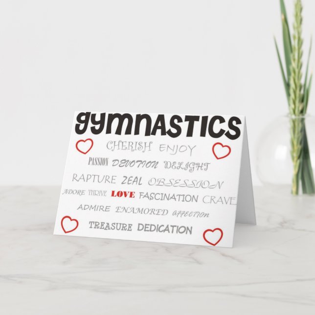 Cherish Gymnastics Card (Front)