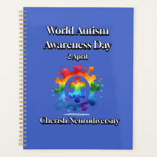 Cherish Neurodiversity. World Autism Awareness Day Planner