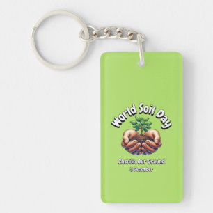 Cherish Our Ground. World Soil Day (WSD). Key Ring