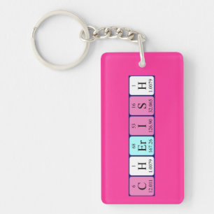 Cherish periodic table name keyring