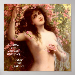 CHERISH THE CHERRY BLOSSOMS POSTER