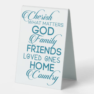 Cherish What Matters Teal