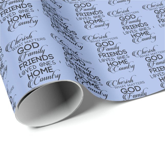 Cherish What Matters Wrapping Paper (Roll Corner)