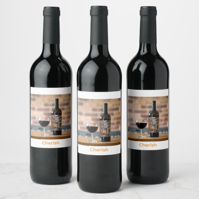 Cherish Wine Label (Bottles)