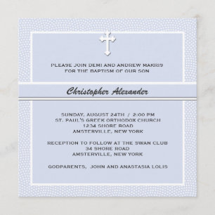 Cherished Blue - Religious Invitation