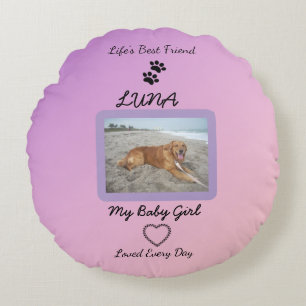 Cherished Companion Modern Pet Round Cushion