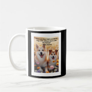 “Cherished Companions - Corgi and Quote" Coffee Mug