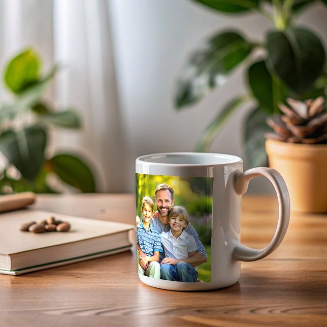Cherished Dad Moments : Custom Photo Coffee Mug (Creator Uploaded)
