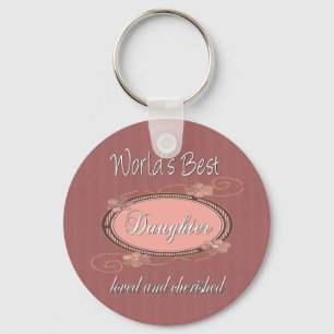 Cherished Daughter Key Ring