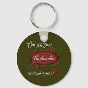 Cherished Godmother Key Ring