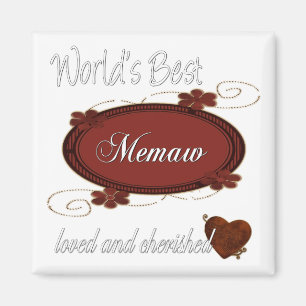 Cherished Memaw Magnet