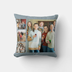 Cherished Memories: Customisable 4 Photo Collage Cushion