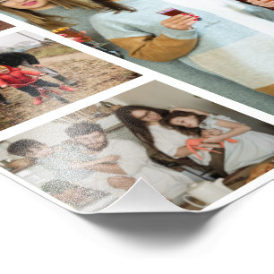 Cherished Memories: Customisable 4 Photo Collage Print