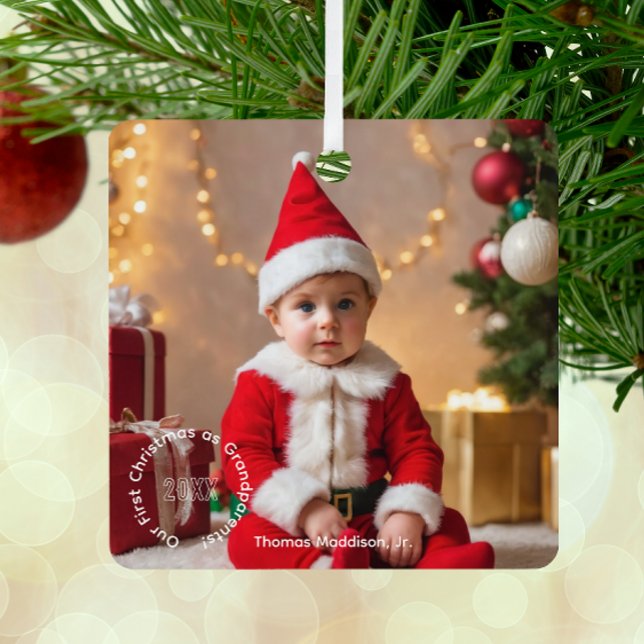 Cherished Memories Grandparents First Christmas Metal Tree Decoration (Creator Uploaded)