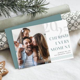 Cherished Moment   Photo Holiday Card