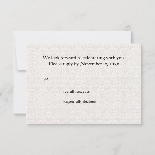 Cherished Moment RSVP Card (Front)