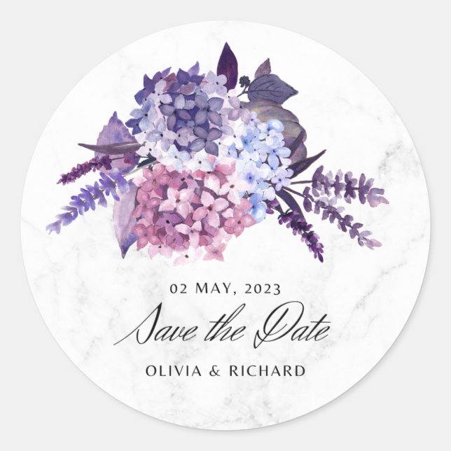 Cherished Moments Save the Date Stickers (Front)