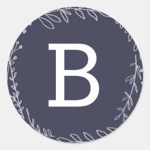 Cherished   Monogram Holiday Stickers