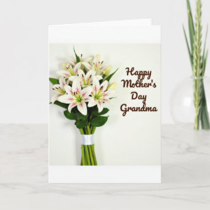 Cherished Mum Flower Bouquet Card