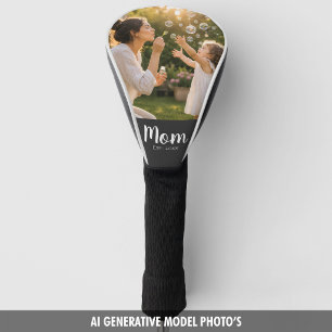 Cherished Mum Photo Memory Established Date Golf Head Cover