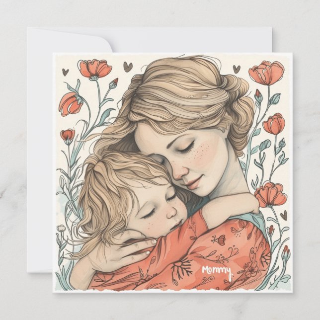 Cherished Mummy: Special Greetings Holiday Card (Front)