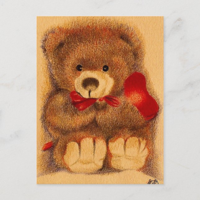 Cherished Teddy  Bear Postcard (Front)