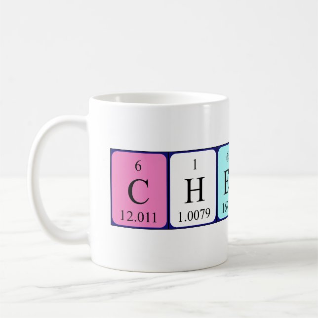 Cherith periodic table name mug (Left)