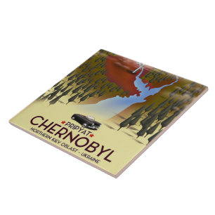 Chernobyl, Pripyat, ukraine Travel poster Ceramic Tile
