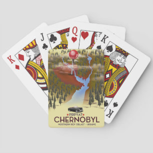 Chernobyl, Pripyat, ukraine Travel print Playing Cards