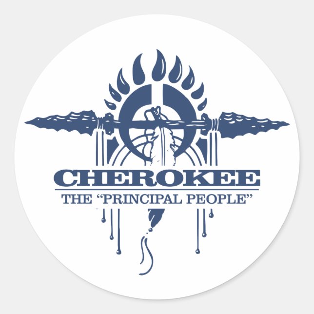 Cherokee 2 classic round sticker (Front)