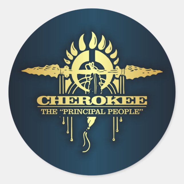 Cherokee 2 classic round sticker (Front)