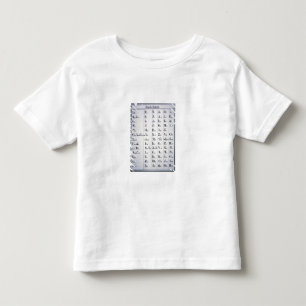 Cherokee Alphabet, developed in 1821 (print) Toddler T-Shirt
